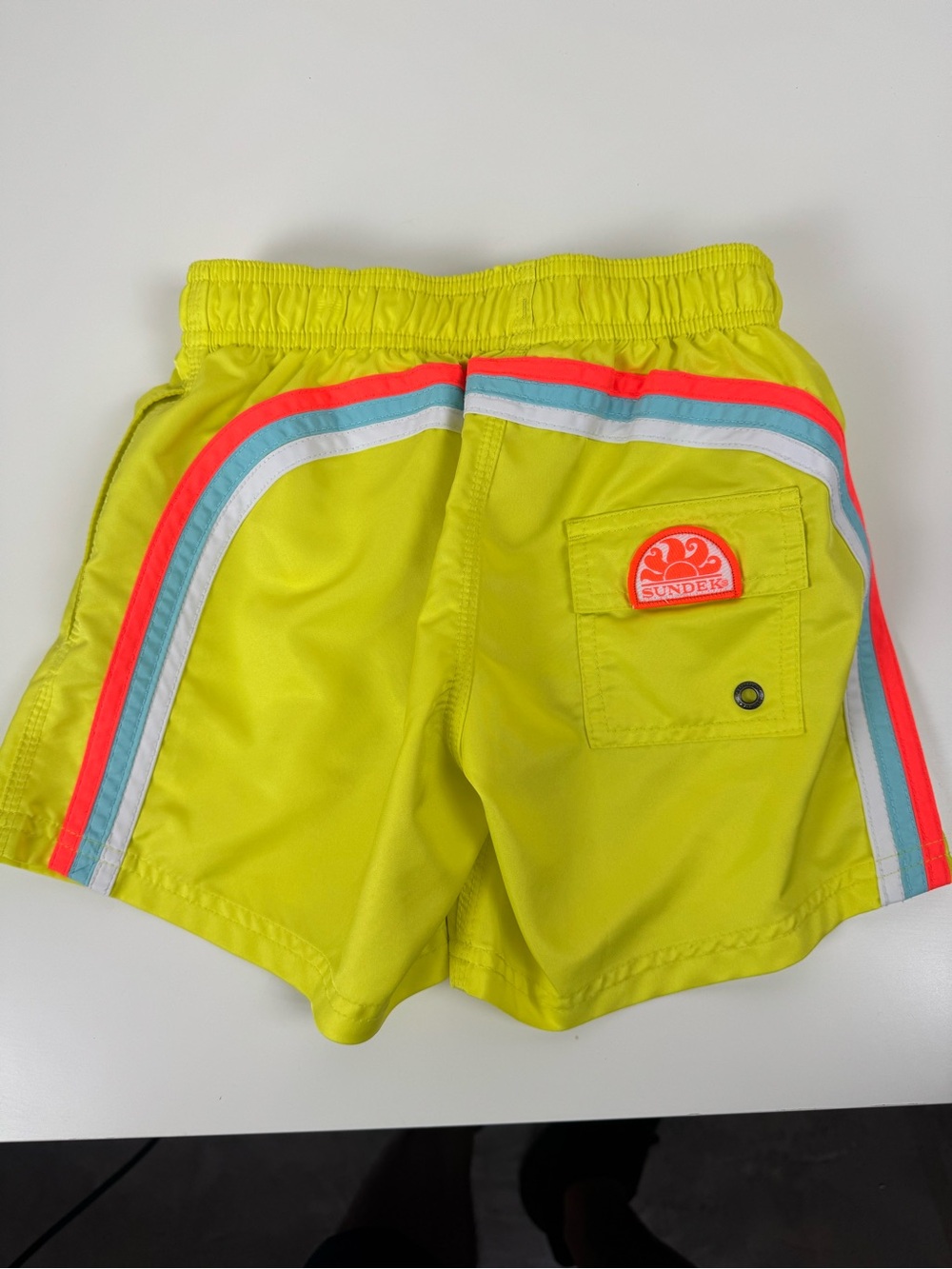 Boys Sundek Swim Trunks Size 10 Yellow